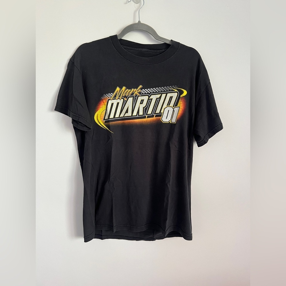 Mark Martin 01 Nascar T Shirt U.S Army Double Sided Racing Tee Y2K